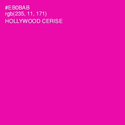 #EB0BAB - Hollywood Cerise Color Image