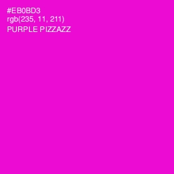 #EB0BD3 - Purple Pizzazz Color Image