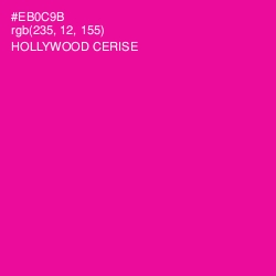 #EB0C9B - Hollywood Cerise Color Image