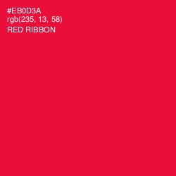 #EB0D3A - Red Ribbon Color Image