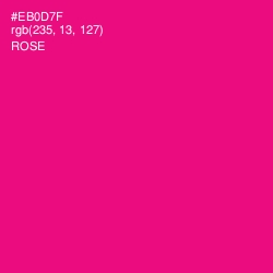 #EB0D7F - Rose Color Image