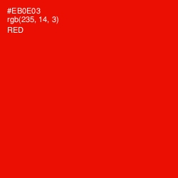 #EB0E03 - Red Color Image
