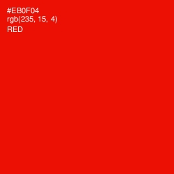 #EB0F04 - Red Color Image