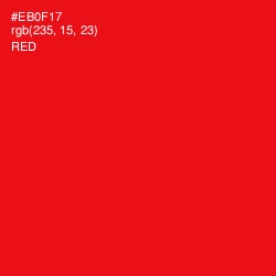 #EB0F17 - Red Color Image