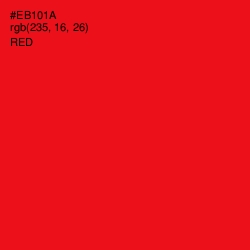 #EB101A - Red Color Image