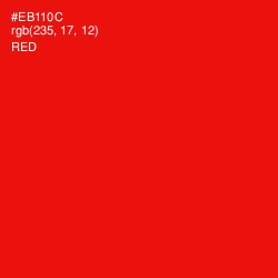 #EB110C - Red Color Image