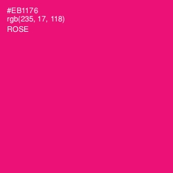 #EB1176 - Rose Color Image