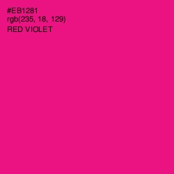 #EB1281 - Red Violet Color Image