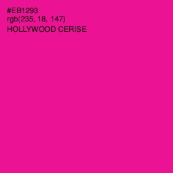 #EB1293 - Hollywood Cerise Color Image