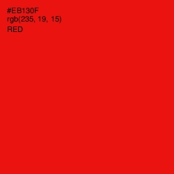 #EB130F - Red Color Image