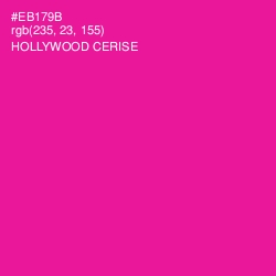 #EB179B - Hollywood Cerise Color Image