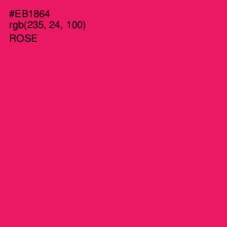 #EB1864 - Rose Color Image