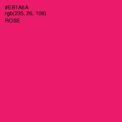 #EB1A6A - Rose Color Image