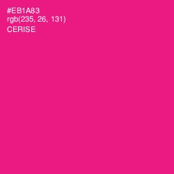 #EB1A83 - Cerise Color Image