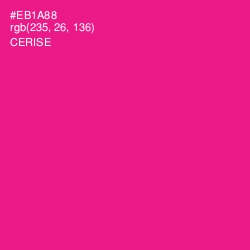 #EB1A88 - Cerise Color Image