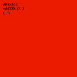 #EB1B02 - Red Color Image