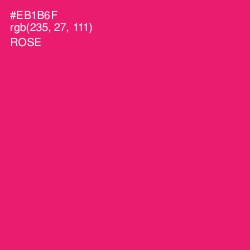 #EB1B6F - Rose Color Image