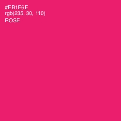 #EB1E6E - Rose Color Image