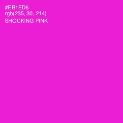 #EB1ED6 - Shocking Pink Color Image