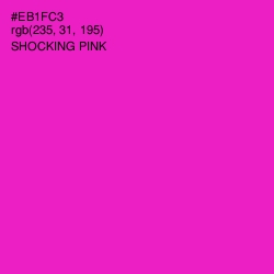 #EB1FC3 - Shocking Pink Color Image