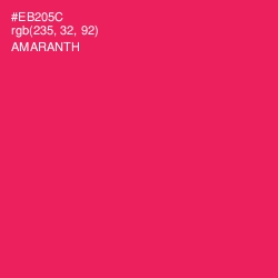 #EB205C - Amaranth Color Image
