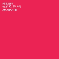 #EB2354 - Amaranth Color Image