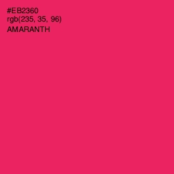 #EB2360 - Amaranth Color Image