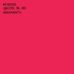 #EB2455 - Amaranth Color Image