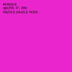 #EB25CE - Razzle Dazzle Rose Color Image