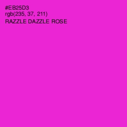 #EB25D3 - Razzle Dazzle Rose Color Image