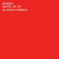 #EB2622 - Alizarin Crimson Color Image