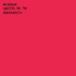 #EB264E - Amaranth Color Image