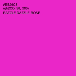 #EB26C8 - Razzle Dazzle Rose Color Image