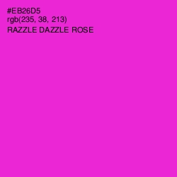 #EB26D5 - Razzle Dazzle Rose Color Image