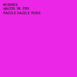 #EB26E6 - Razzle Dazzle Rose Color Image