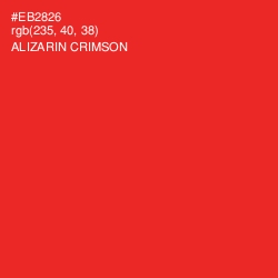 #EB2826 - Alizarin Crimson Color Image