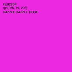 #EB28DF - Razzle Dazzle Rose Color Image