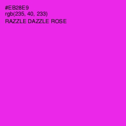 #EB28E9 - Razzle Dazzle Rose Color Image