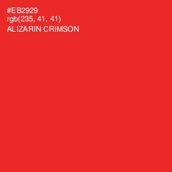 #EB2929 - Alizarin Crimson Color Image