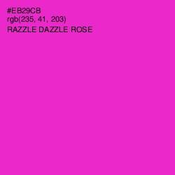 #EB29CB - Razzle Dazzle Rose Color Image