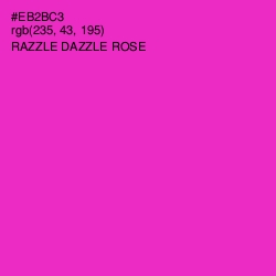 #EB2BC3 - Razzle Dazzle Rose Color Image