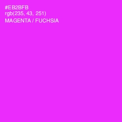 #EB2BFB - Magenta / Fuchsia Color Image