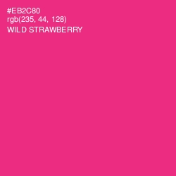 #EB2C80 - Wild Strawberry Color Image