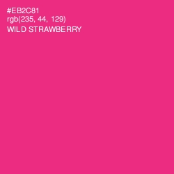 #EB2C81 - Wild Strawberry Color Image
