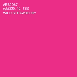 #EB2D87 - Wild Strawberry Color Image