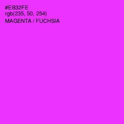 #EB32FE - Magenta / Fuchsia Color Image