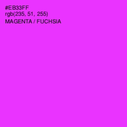 #EB33FF - Magenta / Fuchsia Color Image