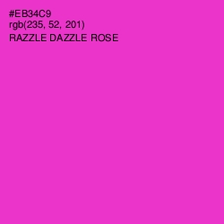 #EB34C9 - Razzle Dazzle Rose Color Image