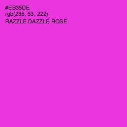 #EB35DE - Razzle Dazzle Rose Color Image