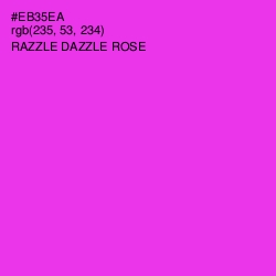 #EB35EA - Razzle Dazzle Rose Color Image